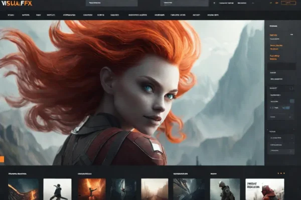 Visualfxdesigns.com homepage showcasing high-quality assets, expert tutorials, and community features for graphic design and VFX projects.