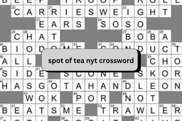 Spot of Tea NYT Crossword | The Clue Explained